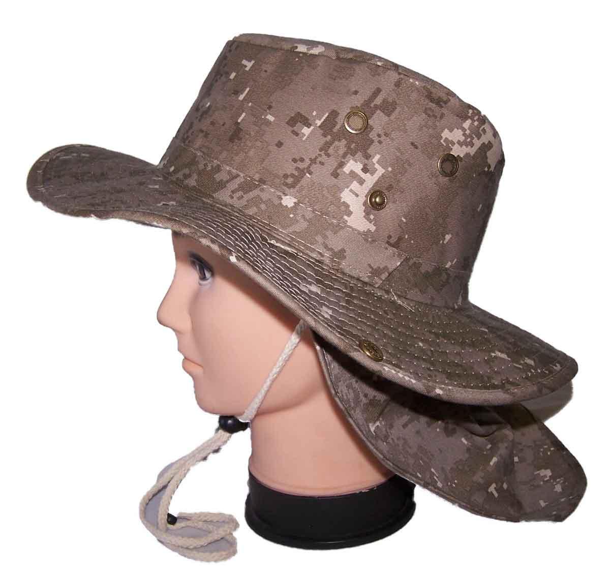Safari Fishing Hijing Army Boonie Bush Neck Cover Hats image
