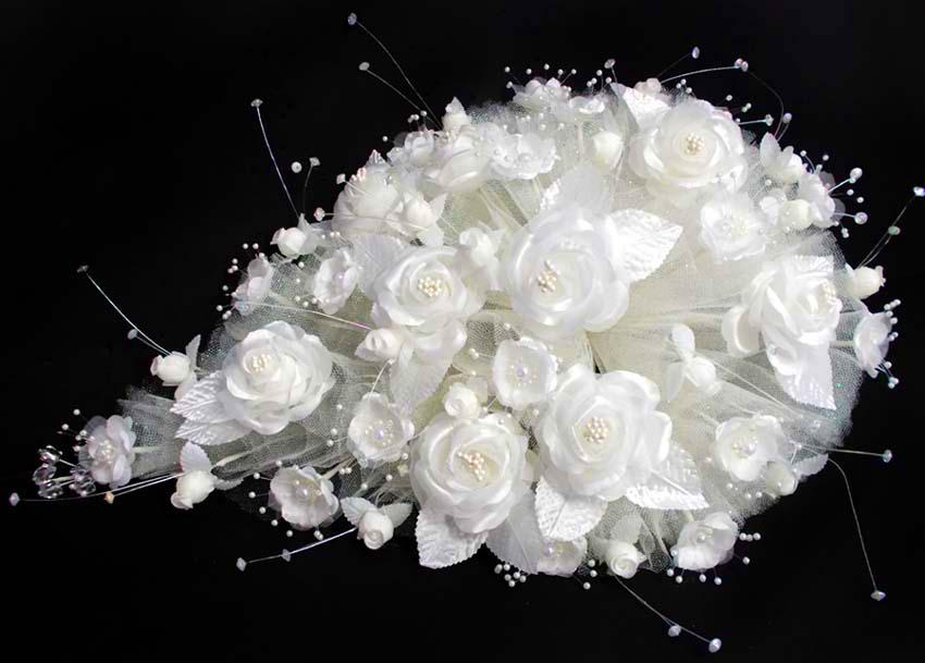 Large Bridal - Quinceanera - Sweet 15 Bouquet - Ivory image
