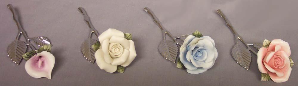 Porcelain Flowers  - For  Decoration -Bridal - Quinceneara image
