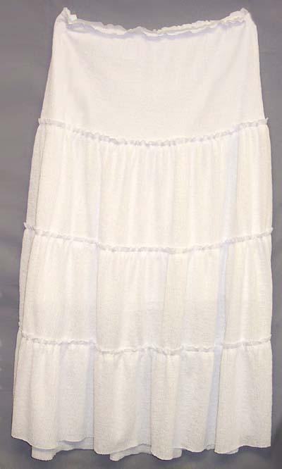 Crinkled Full Length Fashion Skirts For Women - Plus Size image