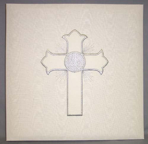 Christening/Communion White Embroidered Photo Albums image