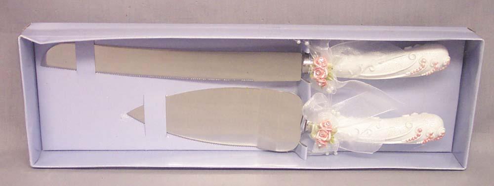 Bridal/Quincenera 2Pc Knife & Server Sets ( # W0020ST-PK) image