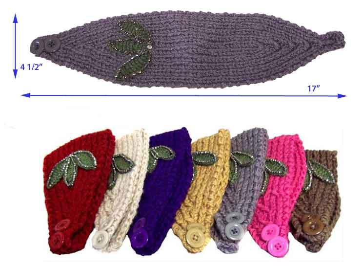 Knitted Head Bands - Ear Warmers For Women/Teenagers image