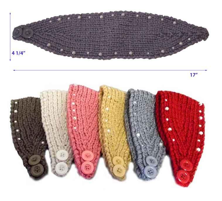 Knitted Head Bands - Ear Warmers For Women/Teenagers image
