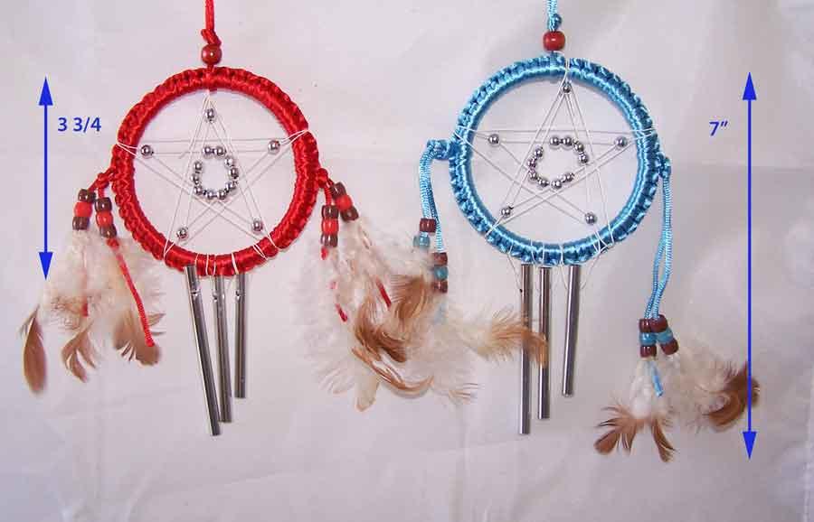 Native Pride  Dream Catchers - Wind Chimes Star Design 3 3/4" image