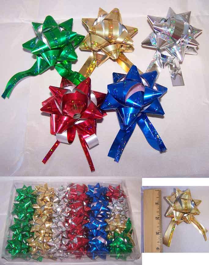 Foil Gift Wrapping Bows - 48 Pc Pack image