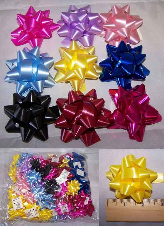 Gift Wrapping Bows - Assorted Colors - 100 Pc Pack image