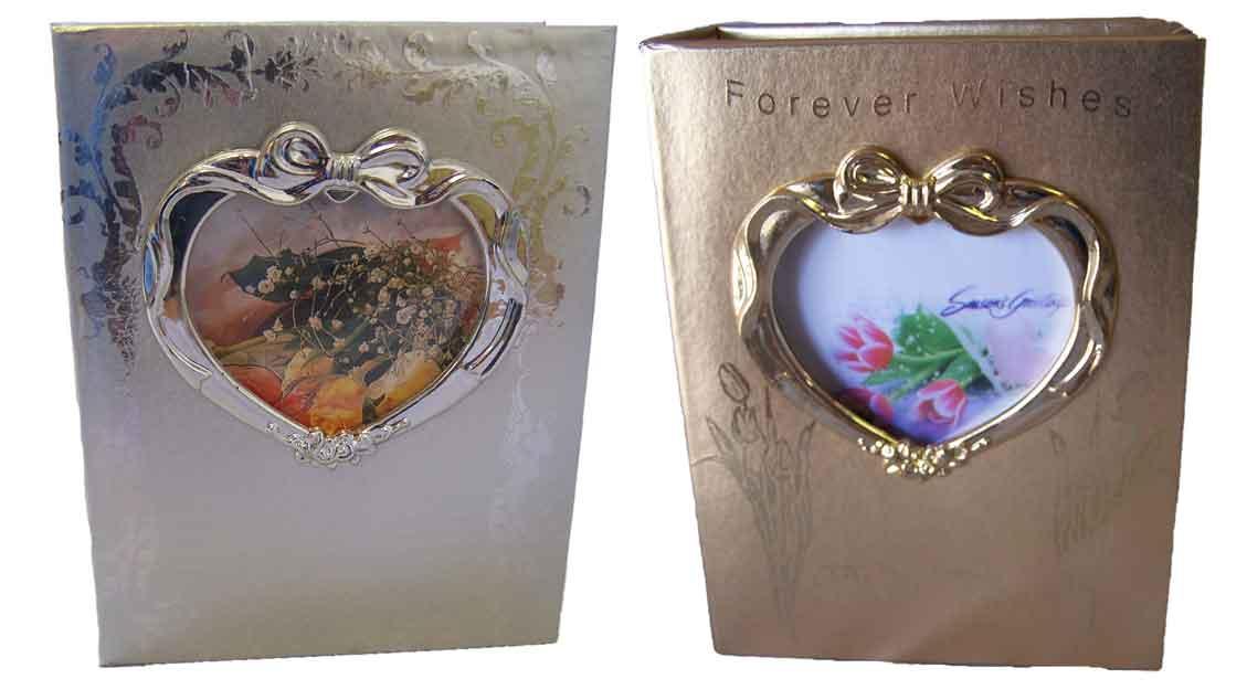 "Any Occasion"   Gold & Silver Photo Albums With Picture Frame image