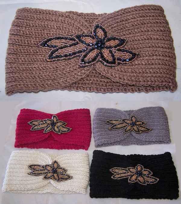Fashion Knitted Jeweled Head Bands For Teenagers/Women image