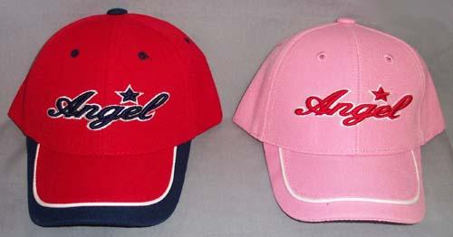 "Angel" Embroidered Baseball Caps - Girls Size image