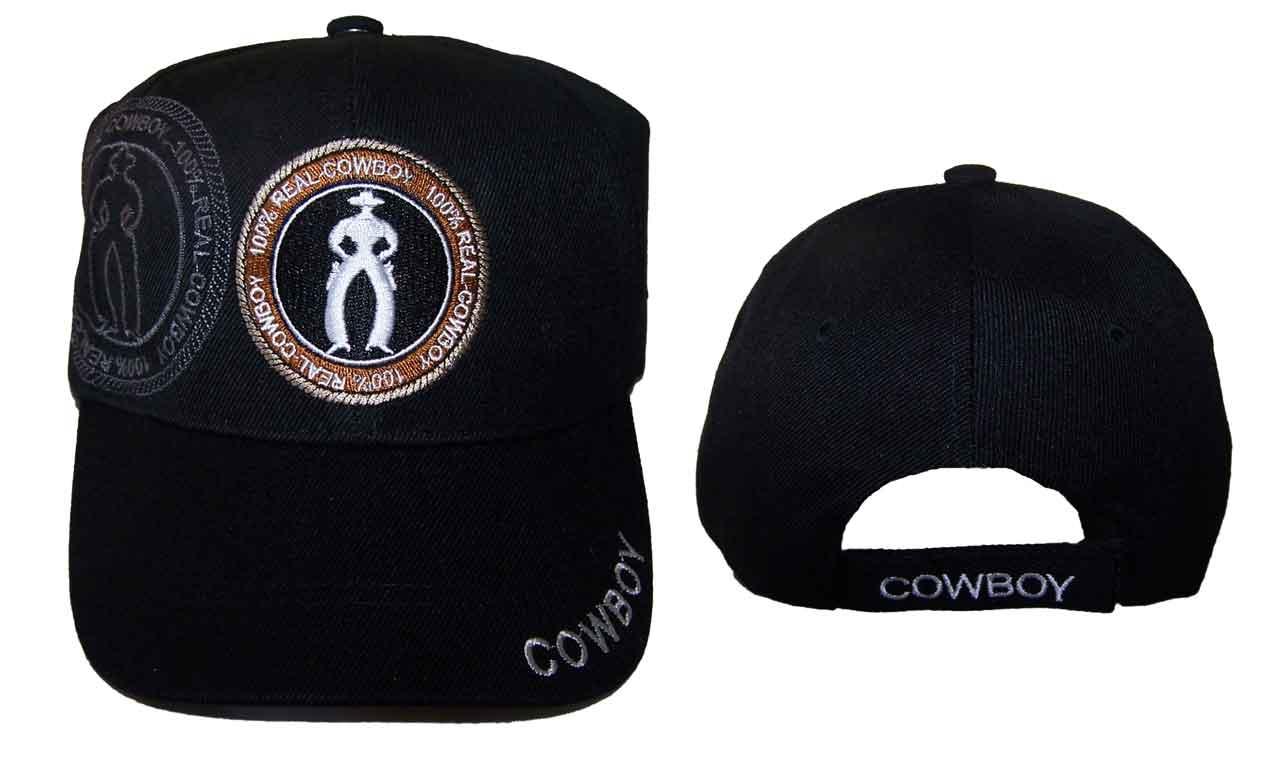 Rodeo Embroidered Baseball Caps - 100% Real Cowboy image