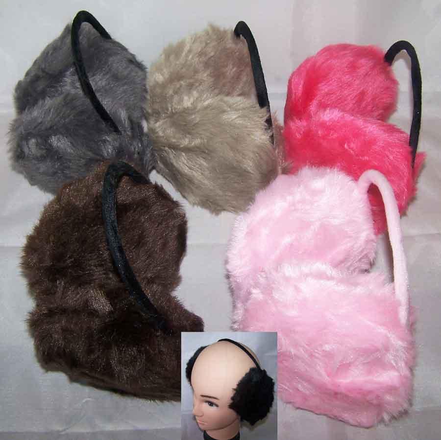 Plush Ear Muffs - Ear Warmers For Adults In Assorted Colors image