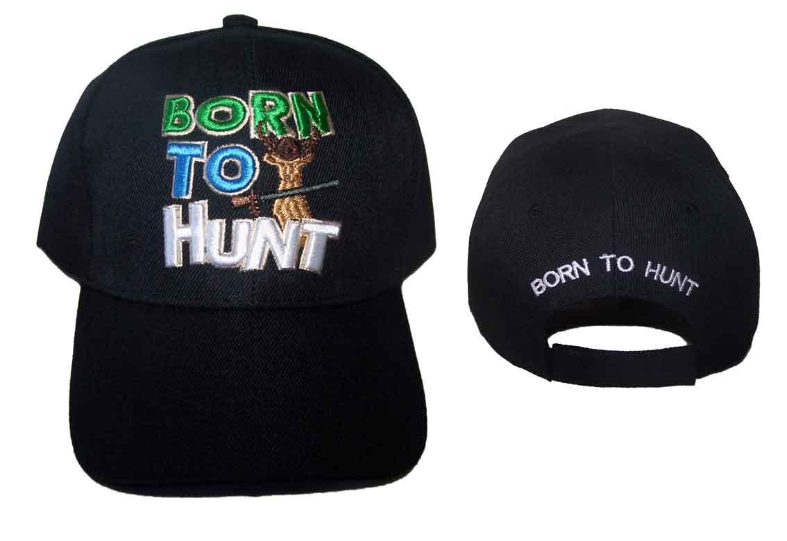 "Born to Hunt"  Hunting  Baseball Caps Hats Embroidered image