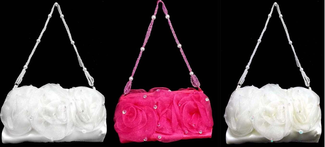 Dance Wear - Girls Fancy Hand Bags With Beaded Strap image