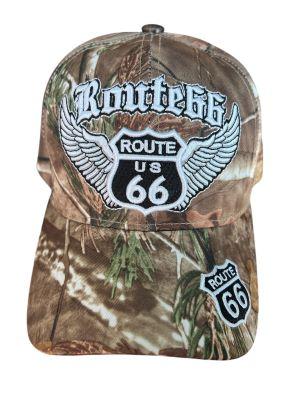 * Route 66 Baseball Cap - Wings - Camo Color (7508AV-Camo) image