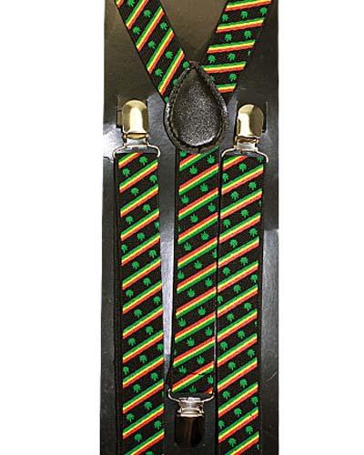 Marijuana Adjustable Suspenders For Men & Big Boys image