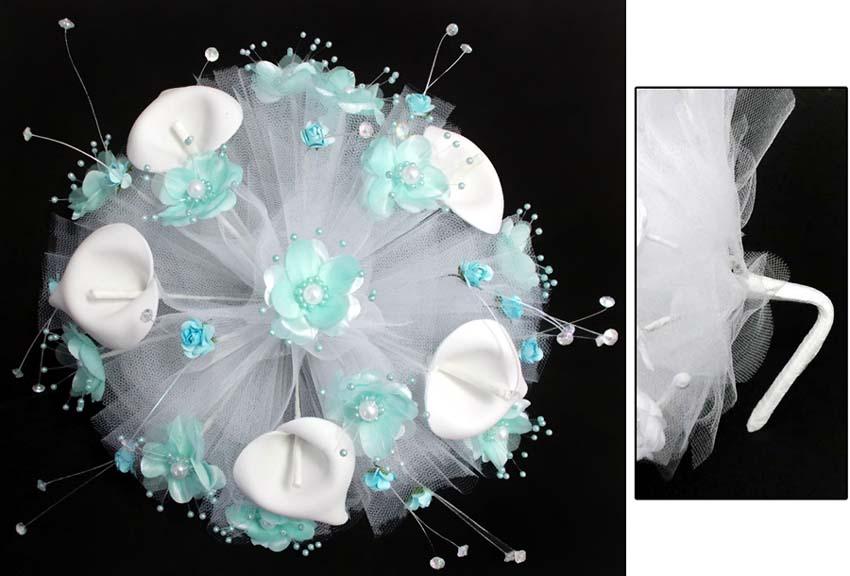 Hand-Made Bouquet - Tiffany Blue image