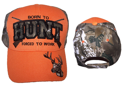 "Born to Hunt"  Hunting Embroidered Baseball Caps Hats image
