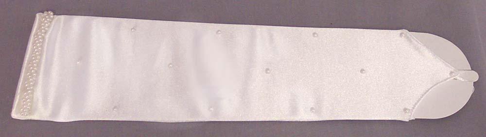 Womens Fingerless Gloves With Pearls ( # 223 F/L 8BL) image