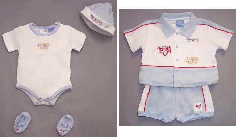 5Pc Embroidered Playwear Sets - Sizes: N/Born image