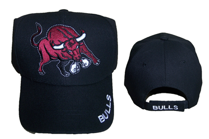 Rodeo Baseball Caps Hats Embroidered -  Snorting Bull  "BULLS" image