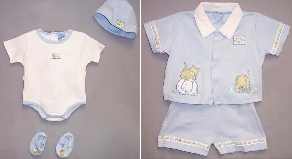 Boys 5Pc Embroidered Playwear Sets - Sizes: N/Born image
