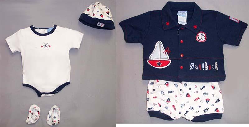 5Pc Embroidered Playwear Sets - Sizes: N/Born image