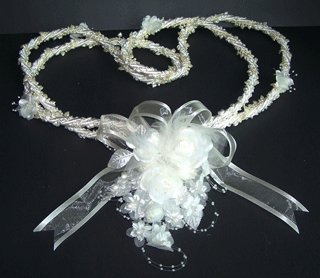 Bridal Wedding Lassos - Lassos De Boda  Ivory  - Style # 6 image