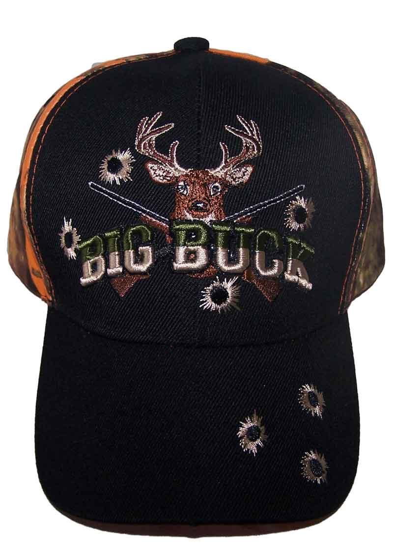 Hunting Deer Big Buck Baseball Caps Hats Embroidered image