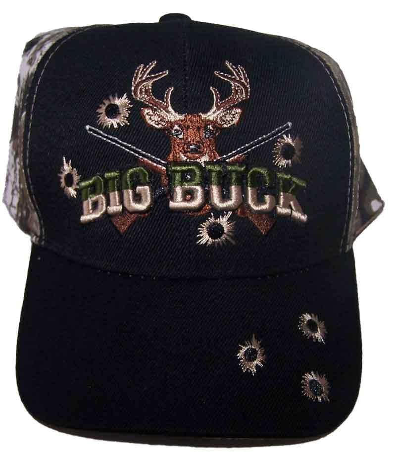 Hunting Deer Big Buck Embroidered Baseball Caps Hats image