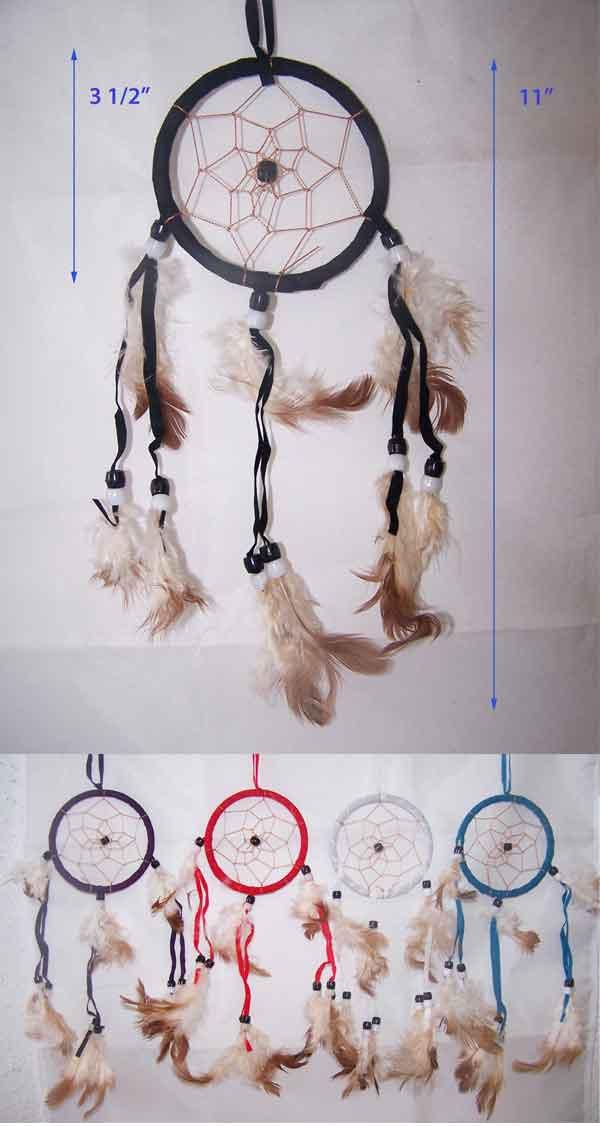 Native Pride - Hand Made  Dream Catchers - Size: 3.5 Inches image