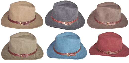 Fedora Hats For Adults - 6 Colors image