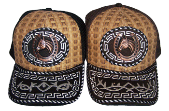 Rodeo Embroidered Mesh Back Baseball Caps - Horse & Horse Shoe image