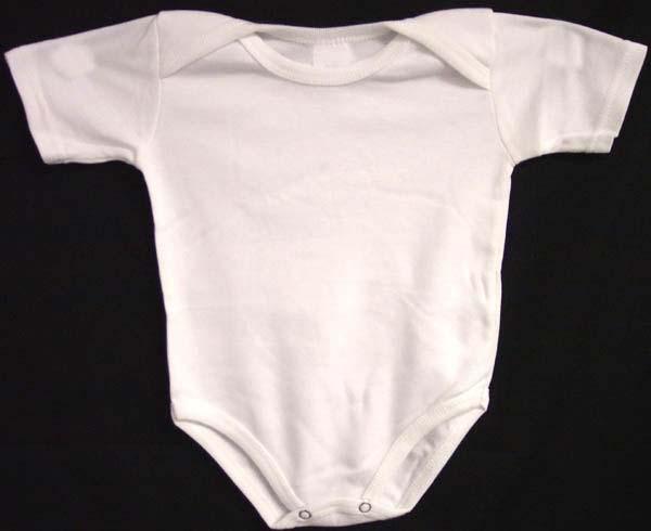 "Super Baby" Onesies   -  Short Sleeves - White - 12 Mos (Small) image