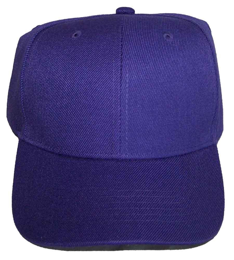 Plain Baseball Caps  For Adults  - In Solid Color Purple image
