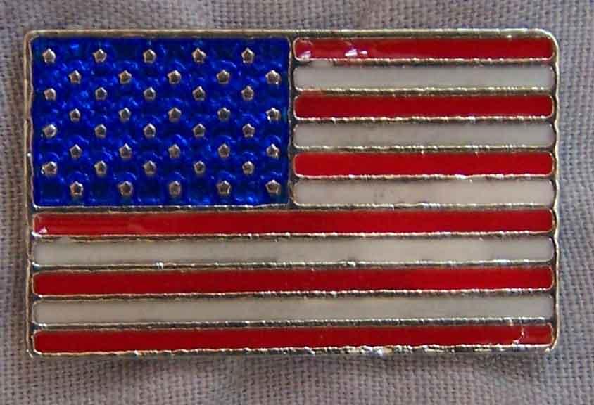 Jewelry - US Flag Pins With Rhinestones image