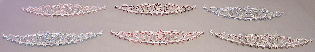 Large Rhinestones Tiaras - In Color  ( # C6570) image