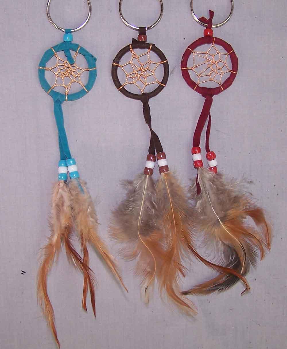 Native Pride Tribal Dream Catchers Key Rings - Diameter:1.5 " image