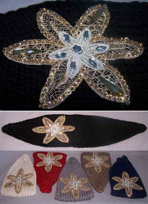 Fashion Knitted Jeweled Head Bands For Women image