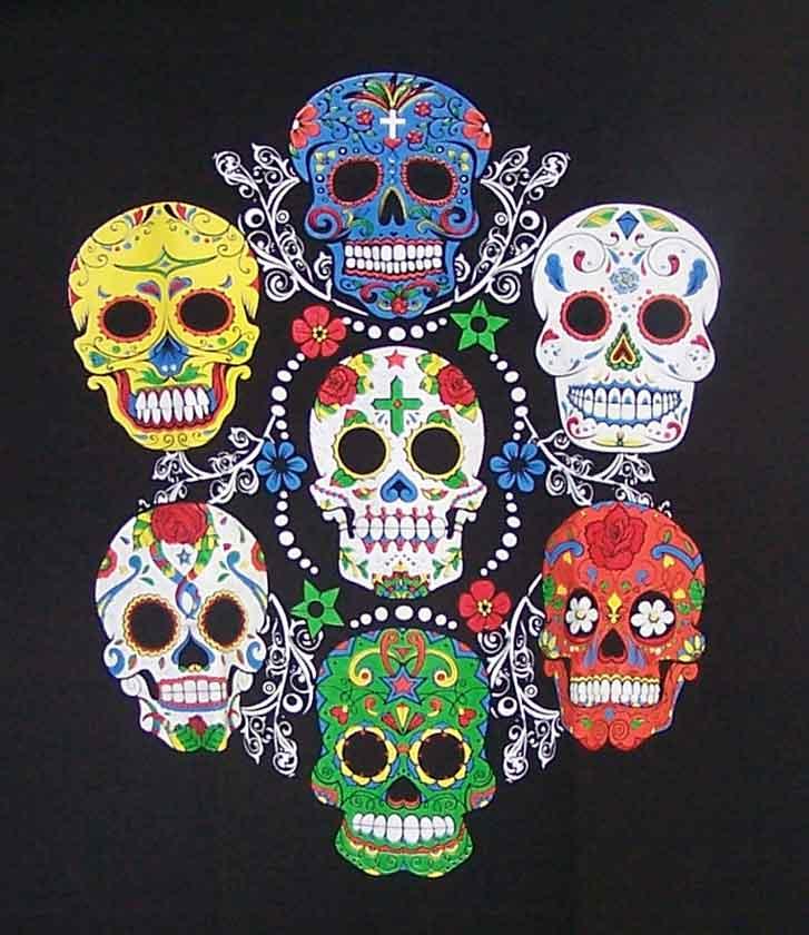 Día de Los Muertos Day of the Dead  T-Shirt Mexican T-Shirts image