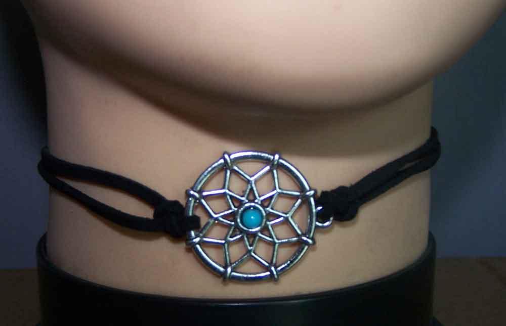 Native Pride   Dream Catcher Necklaces/Chokers With Stones image