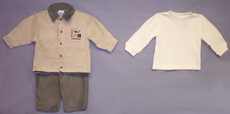 "Cradle Togs " Boys 3Pc Jacket Sets  - Sizes: Infant ( # 6C4121A) image