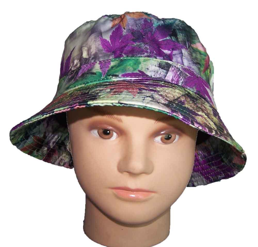 Marijuana - Weed - Cannabis Printed Bucket Hats - Purple image
