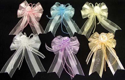 Hair Accessories  Hair Bows With French Clips - Soft Colors image