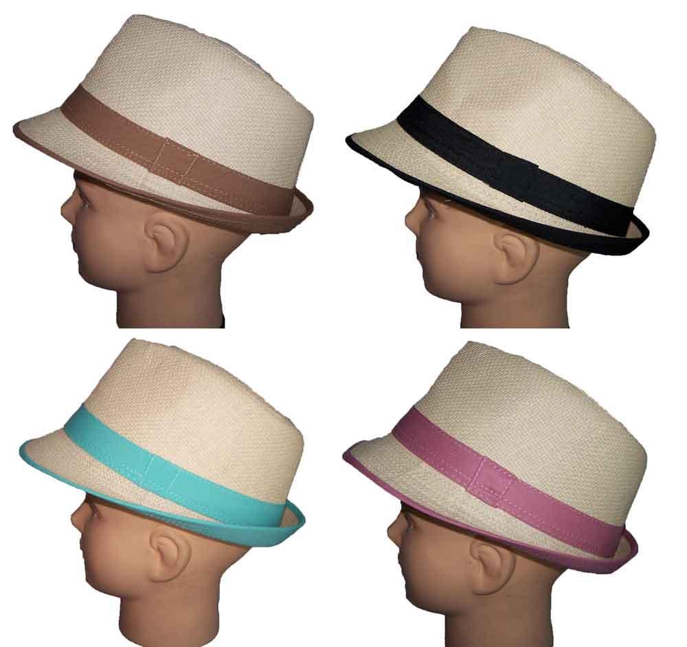 Fedora Hats For Adults - 4 Color Band image