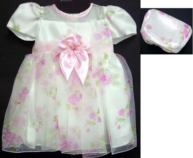 Girls Fancy Dress With Hat.  Sizes: 2T - 4T image
