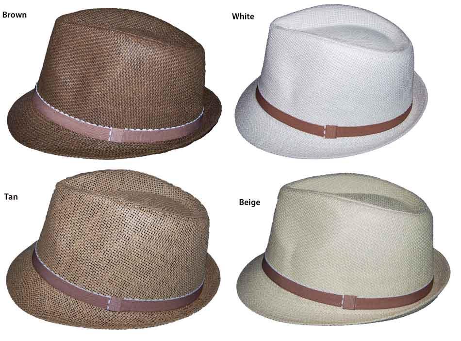 Fedora Trilby Hats For Adults - Men Hats 4 Colors image