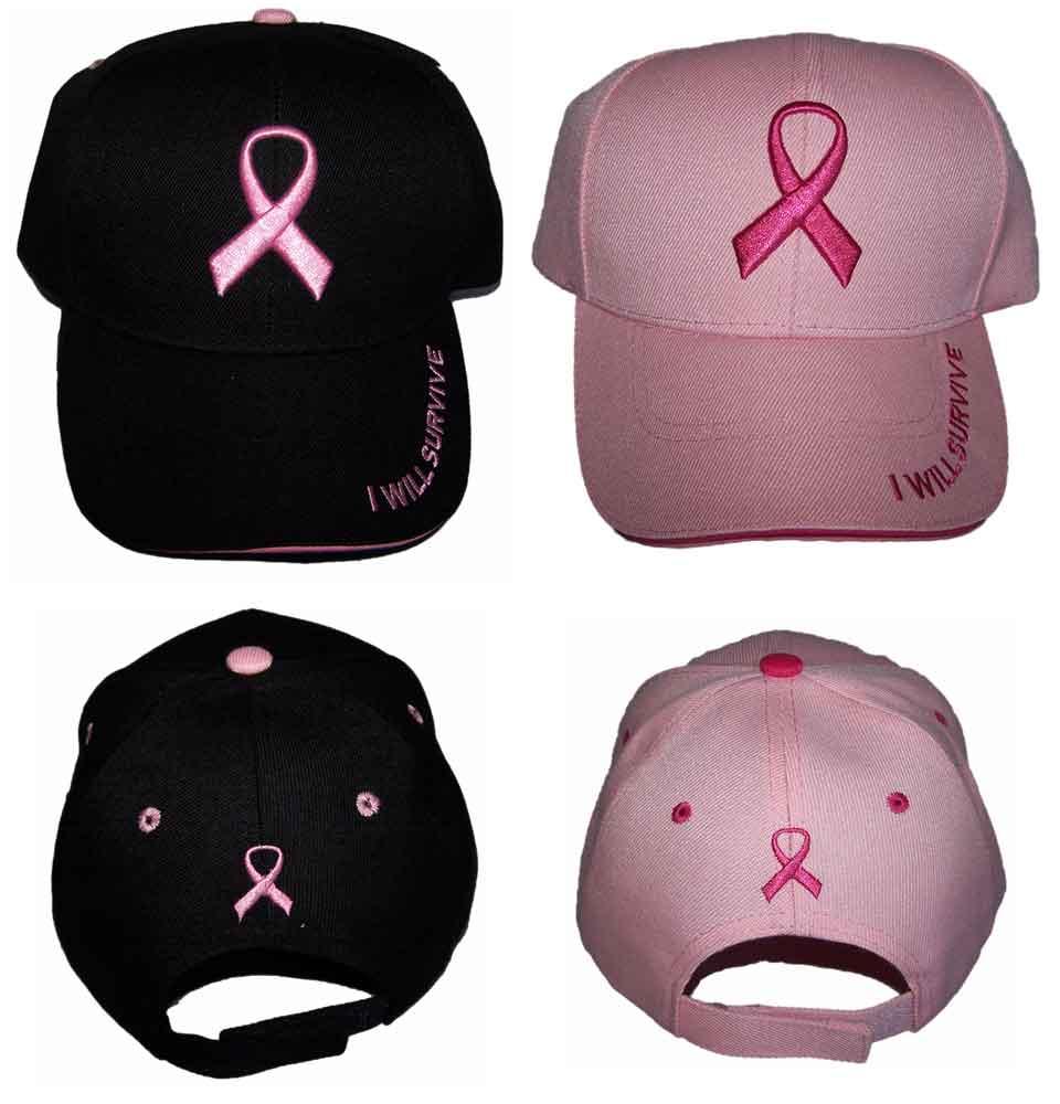 Breast Cancer Awareness Embroidered Baseball Caps image