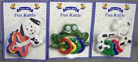 Cow, Frog & Puppy Rattles image