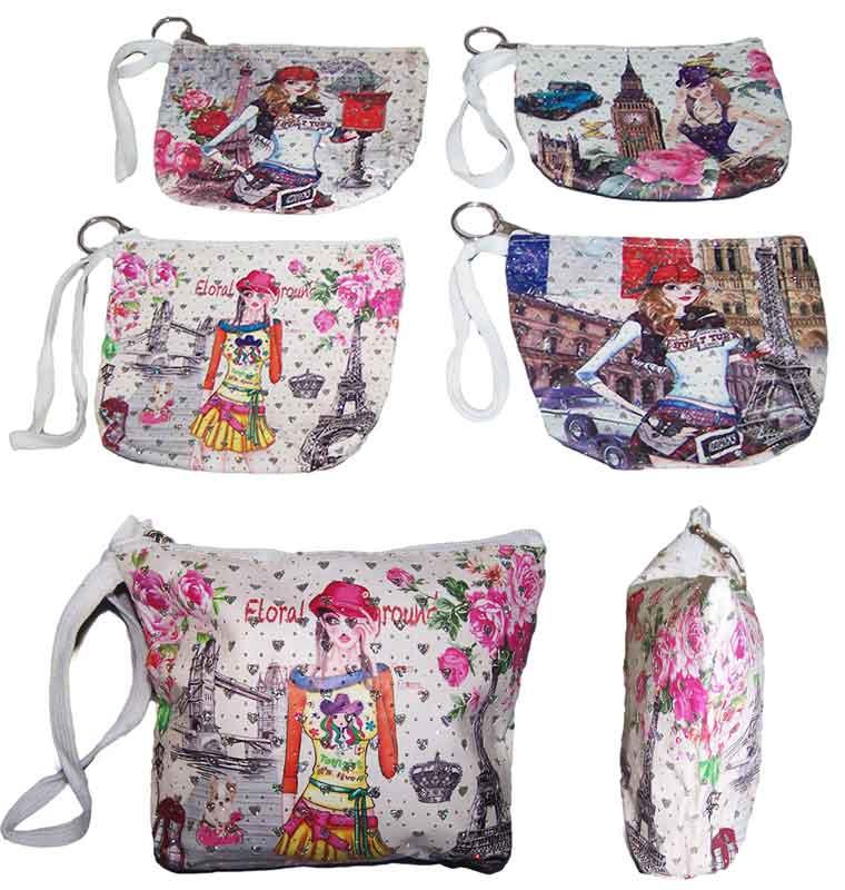 Cosmetics Bags - Cosmetics Pouches - London Paris Eiffel Tower image